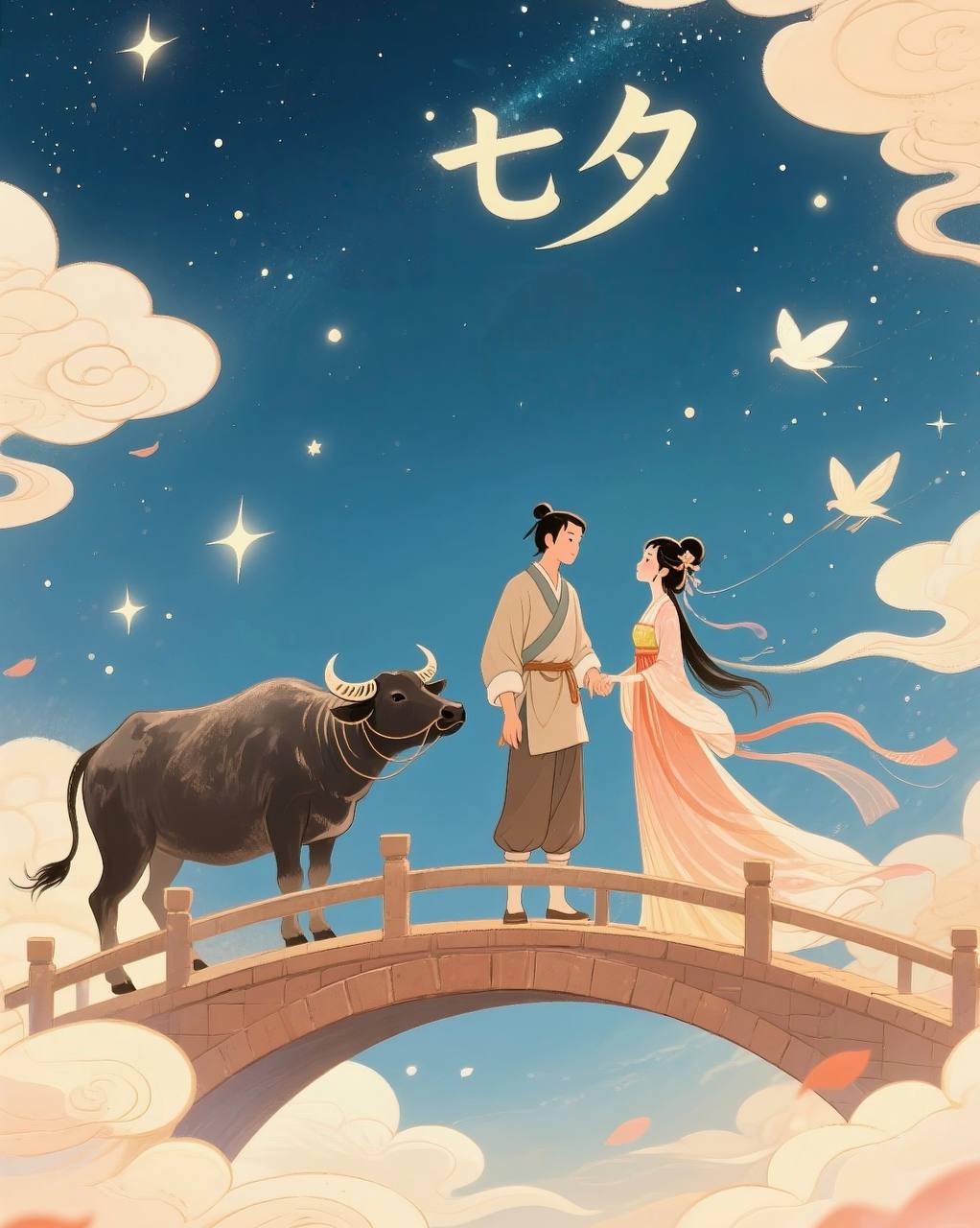 七夕甜蜜礼物与玫瑰花海主题图2